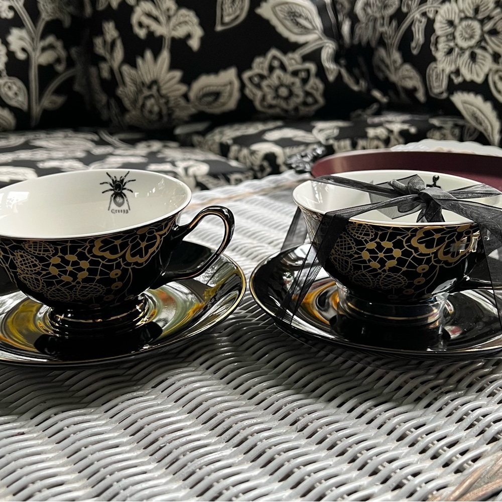 New Elegance Gothic Halloween Tea Cups